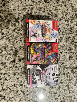 3 Pokemon TCG Booster Bundles-Prismatic Evolutions-Phantasmal Flames-White Flare - Image 1