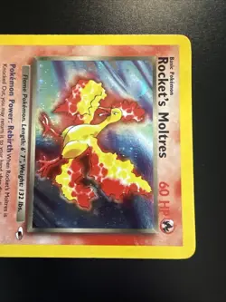 Rocket's Moltres 12/132 Gym Heroes 2000 Holo Rare WOTC Pokemon - Image 5