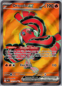 Oricorio ex 110/094 Ultra Rare Phantasmal Flames Pokemon Holo Near Mint - Image 1