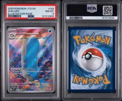 2025 POKEMON JTG EN-JOURNEY TOGETHER ILLUSTRATION RARE #162 WAILORD PSA 8 - Image 3