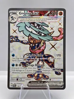 Greninja ex 198/167 Ultra Rare Twilight Masquerade Pokemon NM - Image 1