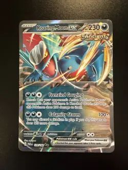 Roaring Moon ex Double Rare SV04: Paradox Rift 124/182 Pokemon - Image 1
