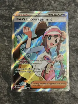 Pokemon TCG Rosa's Encouragement 114/088 Full Art Ultra Rare Perfect Order - Image 1