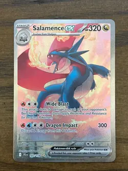Pokemon Salamence EX 187/159 Journey Together Special Illustration Rare Holo NM+ - Image 1