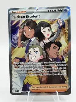 PALDEAN STUDENT 231/091 ULTRA RARE PALDEAN FATES POKEMON NM - Image 1