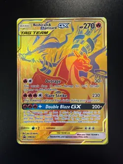 Reshiram & Charizard GX SM247 Sm Holo Pokemon - Image 1
