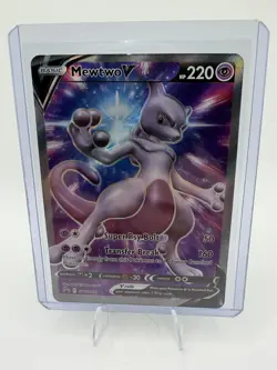 Mewtwo V SWSH229 Black Star Promo Full Art Pokemon GO Elite Trainer Box - Image 1