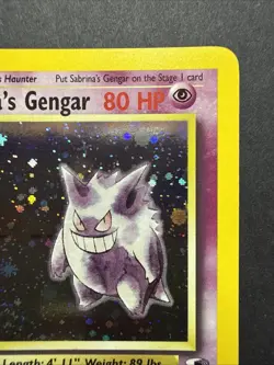 Sabrina’s Gengar HOLO RARE 14/132 Gym Heroes VINTAGE 2000 Pokemon Swirl!! - Image 3
