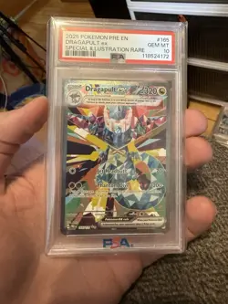 2025 POKEMON PRE SPECIAL ILLUSTRATION RARE #165 DRAGAPULT EX PSA 10 - Image 1