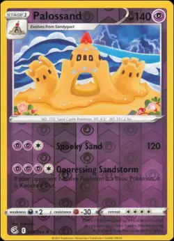 Pokemon - Palossand #126/264 - SWSH08: Fusion Strike Reverse Holo - Image 1