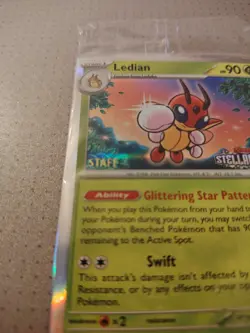 Pokemon TCG Ledian Holo Promo – SVP 133 (Stellar Crown) – Sealed - Image 2