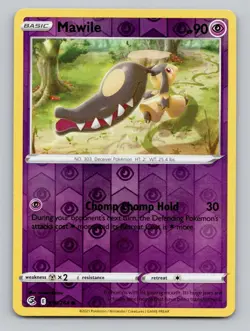 Reverse Holo Mawile 119/264 Common Fusion Strike Pokemon - Image 1