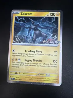 Zekrom 066/182 Rare Paradox Rift Stamped Cosmos Holo Pokemon TCG - Image 1