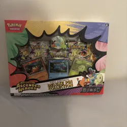 Pokemon Mega Evolution Ascended Heroes Pin Collection Box, 3 Promos - Image 1