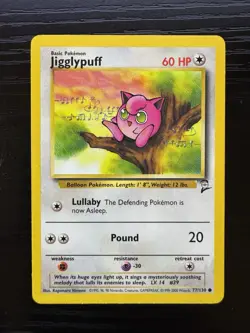 Jigglypuff 77/130 Common Base Set 2 Pokemon - Image 1