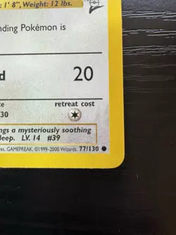 Jigglypuff 77/130 Common Base Set 2 Pokemon - Image 5