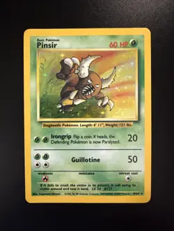 Pinsir 9/64 Jungle Holo No Symbol Misprint Pokemon - Image 1