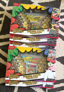 2026 Pokemon Mega Evolution Ascended Heroes Premium Poster Collection 5x Lot - Image 1