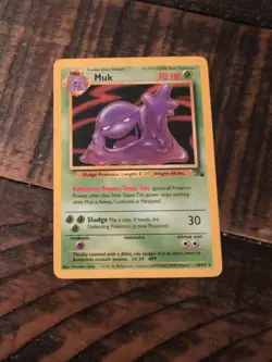 Muk 28/62 Rare Pokemon TCG: Fossil Set 1999 WOTC - Image 1