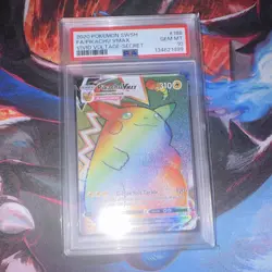 Pokemon Pikachu VMAX 188/185 Vivid Voltage Secret Rare Holo PSA 10 - Image 1