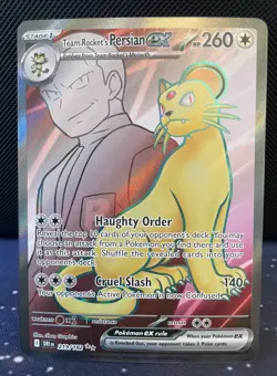 Team Rocket's Persian ex 219/182 - Pokemon Destined Rivals - Ultra Rare - M/NM - Image 1