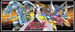 YUGIOH Gold Series 4 Kaiba Blue-Eyes White Dragon BEWD Playmat GLD4 Mouse-Pad - Image 1