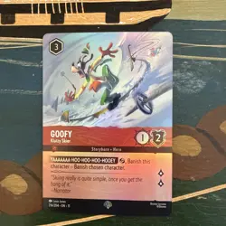 Goofy - Klutzy Skier Storyborn Hero 204/204 Holo Disney Lorcana Winterspell TCG - Image 1