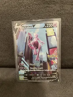Pokemon TCG Mewtwo v Alt Art Full Art Holo Ultra Rare Card 072/078 - Image 1