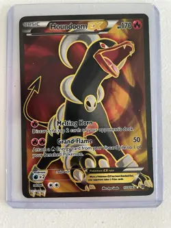 Pokemon Breakthrough Houndoom EX Full Art Ultra Rare Holo Card 153/162 - Image 1
