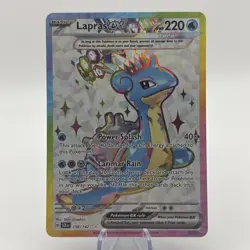 Pokemon - Lapras ex - 158/142 - SV Stellar Crown - Full Art Card - Image 1