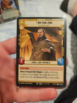 Star Wars Unlimited Qui-Gon Jinn Unit Card 237/264 - Image 1