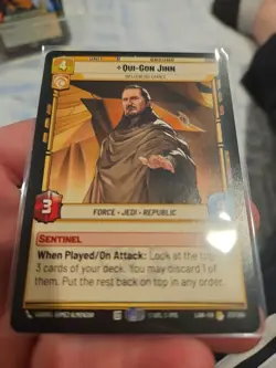 Star Wars Unlimited Qui-Gon Jinn Unit Card 237/264 - Image 3