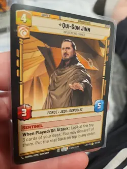 Star Wars Unlimited Qui-Gon Jinn Unit Card 237/264 - Image 4