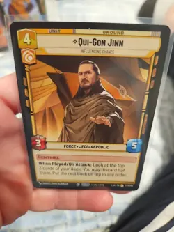 Star Wars Unlimited Qui-Gon Jinn Unit Card 237/264 - Image 5