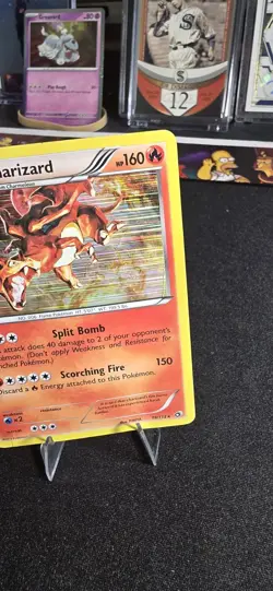 Pokemon Charizard Stage 2 Holo Rare 160 HP 19/113 Legendary Treasures Card,As Is - Image 2