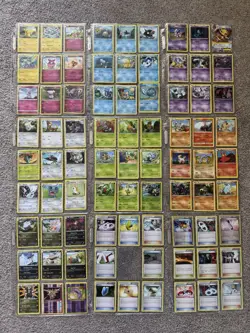 Huge Pokemon Card Lot 200+ Cards Binder + Holos + Energy + Trainers - Image 1
