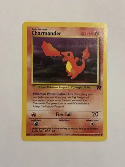 Pokemon Charmander 50/82 Team Rocket Common Regular English Card - Image 1