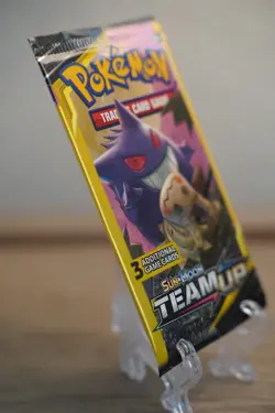 7.64g Pokemon TCG Team Up Mini Booster Pack 3 Card Gengar Mimikyu Art Sealed - Image 5