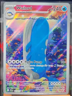 Wailord 162/159 - Illustration Rare - SV09: Journey Together - Pokemon Card - NM - Image 1