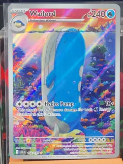 Wailord 162/159 - Illustration Rare - SV09: Journey Together - Pokemon Card - NM - Image 2