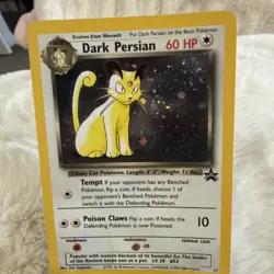 Dark Persian Pokemon Card WOTC Black Star Promo #17 Holo 2000 NM W/Swirl - Image 2
