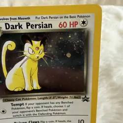 Dark Persian Pokemon Card WOTC Black Star Promo #17 Holo 2000 NM W/Swirl - Image 4
