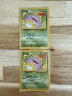 KOFFING - Base Set - 51/102 - Common - Pokemon Card - Unlimited Edition - LP - Image 1