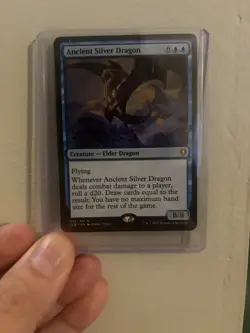 Ancient Silver Dragon NM MTG Commander Legends: Battle for Baldur's Gate - Image 1