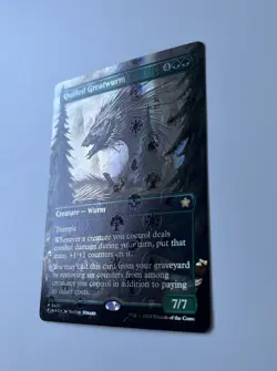 Quilled Greatwurm (Borderless) (Mana Foil) Foundations Foil - Image 2