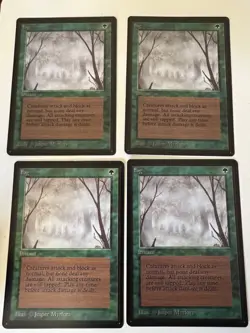 Magic the Gathering MTG Fog Beta NM- Playset (4) (Beta Bob) - Image 1