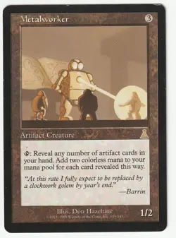 Metalworker Urza's Destiny Magic Gathering MTG 135/143 Artifact Premodern 2 of 4 - Image 1