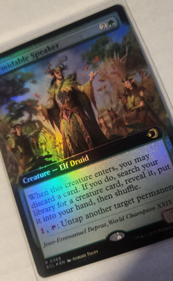 FORMIDABLE SPEAKER - Extended Art, Foil - Lorwyn Eclipsed - MTG Rare #366 - Image 3