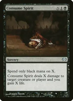 1x Consume Spirit - NM English MTG - Planechase - Image 1