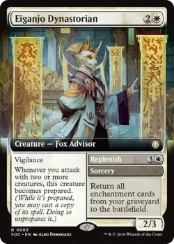 Eiganjo Dynastorian (Extended Art) (R) #63 SOC MTG NM - Image 1